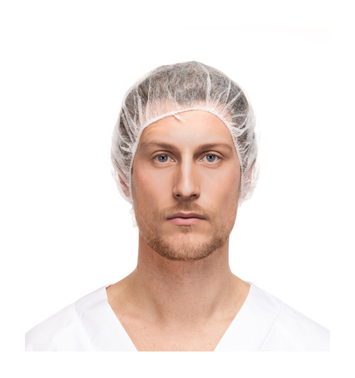 Baretthaube aus Polypropylen Weiß Ø60cm (100 Stück) Baretthaube aus Polypropylen Weiß Ø60cm (100 Stück)