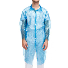 PE Gewand Blau Knopfverschluss (1 Stück)