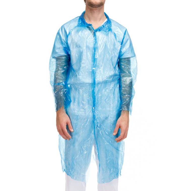 PE Gewand Blau Knopfverschluss (1 Stück) PE Gewand Blau Knopfverschluss (1 Stück)