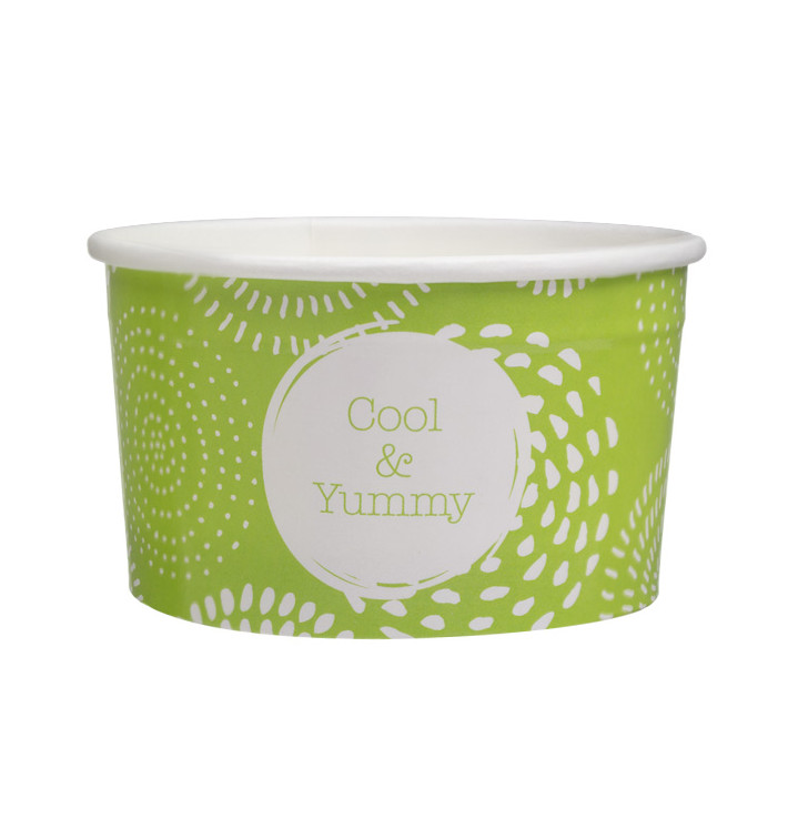 Pappbecher für Eis Cool&Yummy 3oz/100ml (2.600 Stück) Pappbecher für Eis Cool&Yummy 3oz/100ml (2.600 Stück)