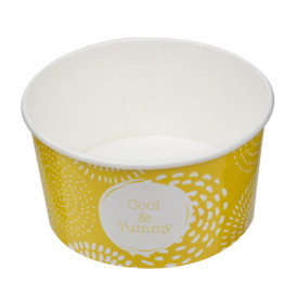 Pappbecher für Eis "Cool&Yummy" 5oz/140ml (1000 Stück)
