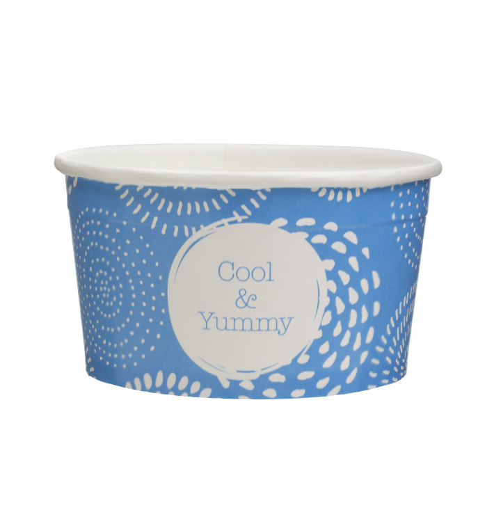 Pappbecher für Eis "Cool&Yummy" 6oz/175ml (50 Stück) Pappbecher für Eis "Cool&Yummy" 6oz/175ml (50 Stück)