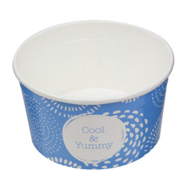 Pappbecher für Eis "Cool&Yummy" 6oz/175ml (50 Stück)