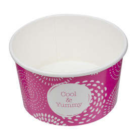 Pappbecher für Eis  6,5oz/195ml "Cool&Yummy" (1.260 Stück)
