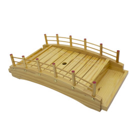 Tablett aus Holz "Brücke" 43x21,5x12,5cm (1 Stück)