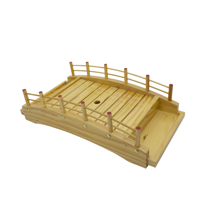 Tablett aus Holz "Brücke" 43x21,5x12,5cm (1 Stück) Tablett aus Holz "Brücke" 43x21,5x12,5cm (1 Stück)