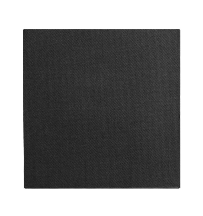 Papierservietten Schwarz 2L rau 33x33cm (50 Stück) Papierservietten Schwarz 2L rau 33x33cm (50 Stück)