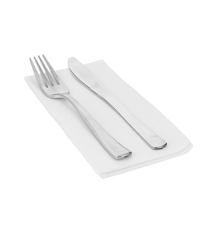 Papierservietten weiß 40x40cm 1/8 2-lagig (50 Stück) Papierservietten weiß 40x40cm 1/8 2-lagig (50 Stück)