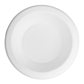 Schüssel Klassische Zuckerrohr Bagasse Weiß 470ml (1.000 Stück)
