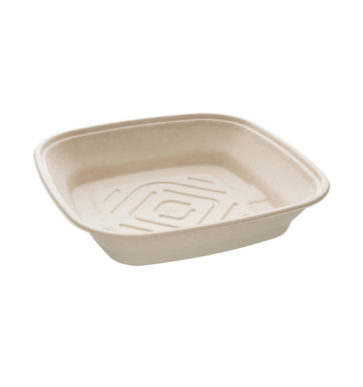 Schüssel Zuckerrohr Quadratisch Natürlich 4500ml 36cm (5 Stück) Schüssel Zuckerrohr Quadratisch Natürlich 4500ml 36cm (5 Stück)
