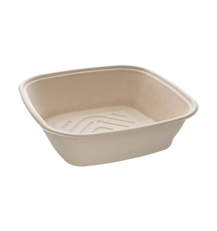 Schüssel Zuckerrohr Quadratisch Natürlich 7000ml 36cm (25 Stück) Schüssel Zuckerrohr Quadratisch Natürlich 7000ml 36cm (25 Stück)