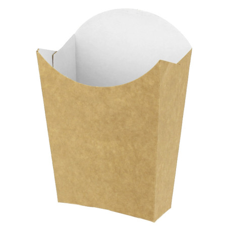 Medium Pommesschütte Faltbox Kraft (25 Stück)