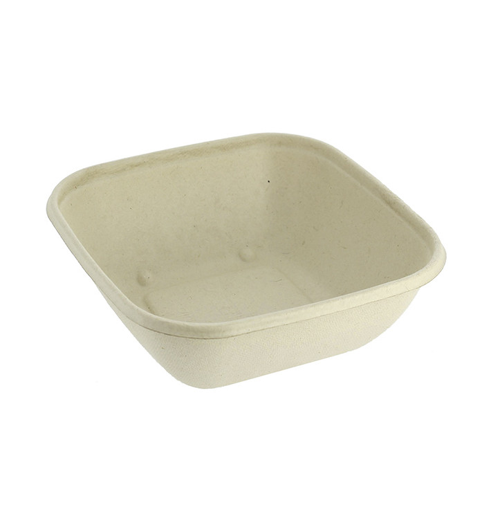 Schüssel Zuckerrohr-Fasern 750ml 170x170x50mm (50 Stück) Schüssel Zuckerrohr-Fasern 750ml 170x170x50mm (50 Stück)