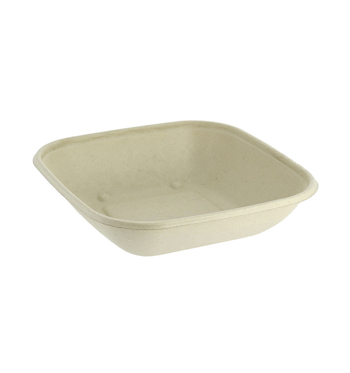 Schüssel Zuckerrohr-Fasern 500ml 170x170x30mm (50 Stück) Schüssel Zuckerrohr-Fasern 500ml 170x170x30mm (50 Stück)
