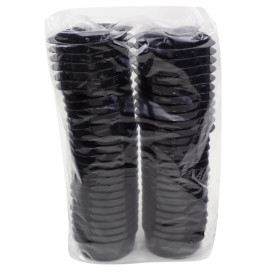 Plastikschüssel mit Griffen Schwarz 52ml (200 Stück)