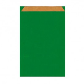 Papiertüten Kraft Grün 12+5x18cm (50 Einh.)