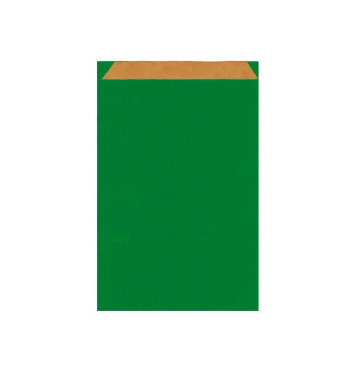 Papiertüten Kraft Grün 12+5x18cm Papiertüten Kraft Grün 12+5x18cm