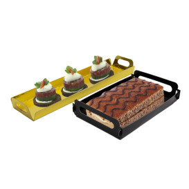 Papptablett Rechteckig Gold Griffen 32x7,5 cm (800 Stück)
