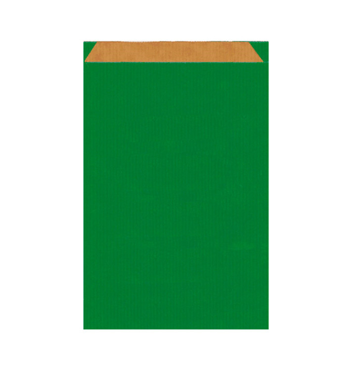 Papiertüten Kraft Grün 26+9x46cm Papiertüten Kraft Grün 26+9x46cm