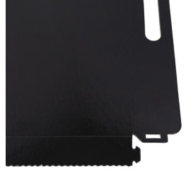 Papptablett Rechteckig Schwarz Griffen 28,5x38,5 cm (100 Stück)