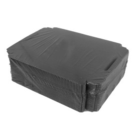 Papptablett Rechteckig Schwarz Griffen 22x28 cm (100 Stück)