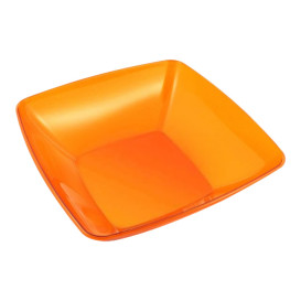 Plastikschüssel PS Glasklar Hart Orange 3500ml (20 Stück)