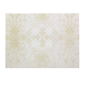 Papiertischdecke 1x1m "Mosaik" Creme 40g/m² (400 Stück)