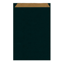 Papiertüten Kraft Scwahrz 26+9x46cm 