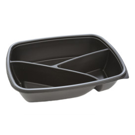 Plastikbehälter Schwarz 3G 900ml 23x17x5cm (300 Stück)