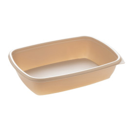 Plastikbehälter PP Creme 900ml 23x16,5cm 900ml (75 Stück)