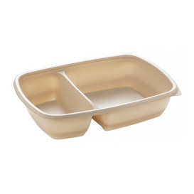 Plastikbehälter Creme 2G 900ml 23x16,5x5cm (75 Stück)