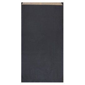 Papiertüten Kraft Schwarz 19+8x35cm (250 Einh.)