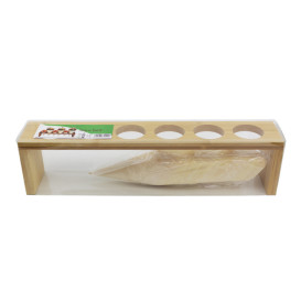 Bambus-Kegelhalter 33,5x6x8cm (15 Stück)