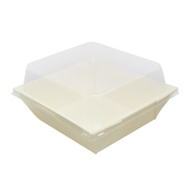 PET-Deckel für Verpackungen 480ml 14,3X12,3X3,3cm (144 Stück)