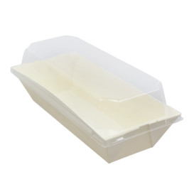 PET-Deckel für Verpackungen 410ml 19,6x8,6x3,2cm (12 Stück)