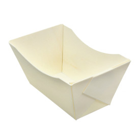 Fingerfood-Schalen aus Holz 320ml 13,3x7,5cm (12 Stück)