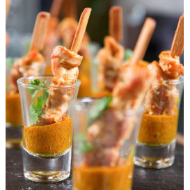 Fingerfood-spieße aus Bambus "Golf" 7cm (50 Stück)
