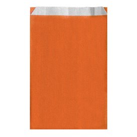 Papiertüten Orange 26+9x46cm 