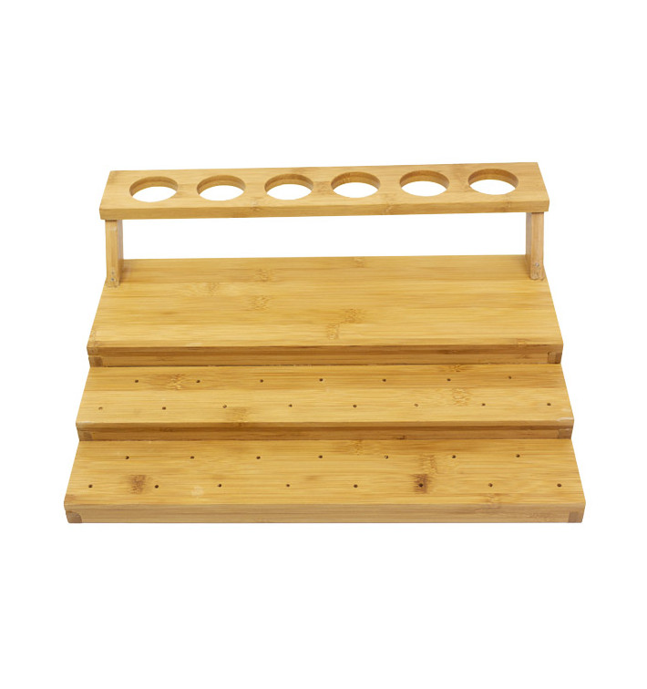 Spieß- und Kegelhalter aus Bambus 29x35,5x11,5cm (1 Stück) Spieß- und Kegelhalter aus Bambus 29x35,5x11,5cm (1 Stück)