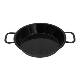 Paellapfanne aus PP Schwarz 120ml (20 Stück)