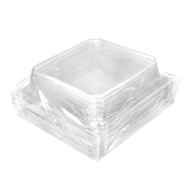 PET-Deckel für Verpackungen 480ml 14x12,5cm (144 Stück)