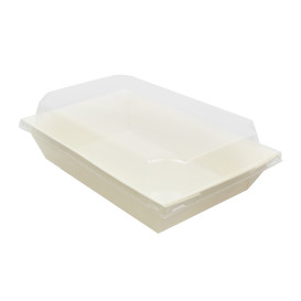 PET-Deckel für Verpackungen 500ml 20x12,5cm (144 Stück)