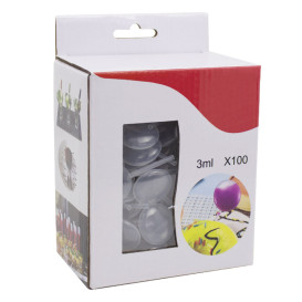 Plastikteller "Star" PS Transparent 9,5x2,1cm (240 Stück)
