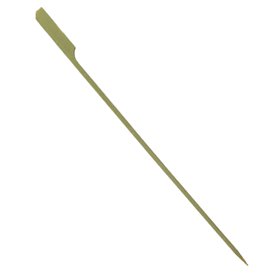 Naturgrüner Fingerfood-Spieße "Golf" aus Bambus 25cm (250 Stück)