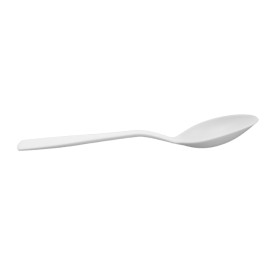 Wiederverwendbarer Löffel CPLA Weiß 10cm (50 Stück)