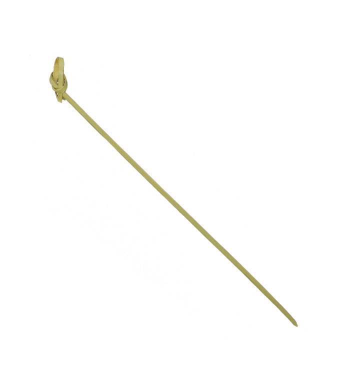 Naturgrüner Bambus-Spieße Schleife 18cm (250 Stück) Naturgrüner Bambus-Spieße Schleife 18cm (250 Stück)