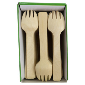 Göffel aus Holz 105mm (100 Einh.)