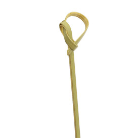Naturgrüner Bambus-Spieße Schleife 18cm (250 Stück)