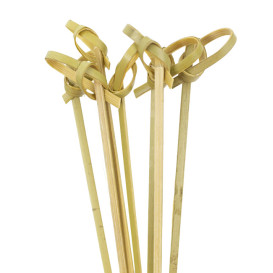Naturgrüner Bambus-Spieße Schleife 18cm (250 Stück)