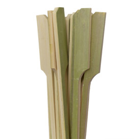 Naturgrüner Fingerfood-spieße aus Bambus "Golf" 18cm (10.000 Stück)